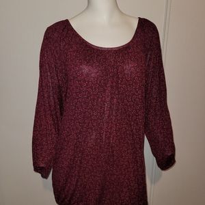 Michael Kors Burgundy Blouse